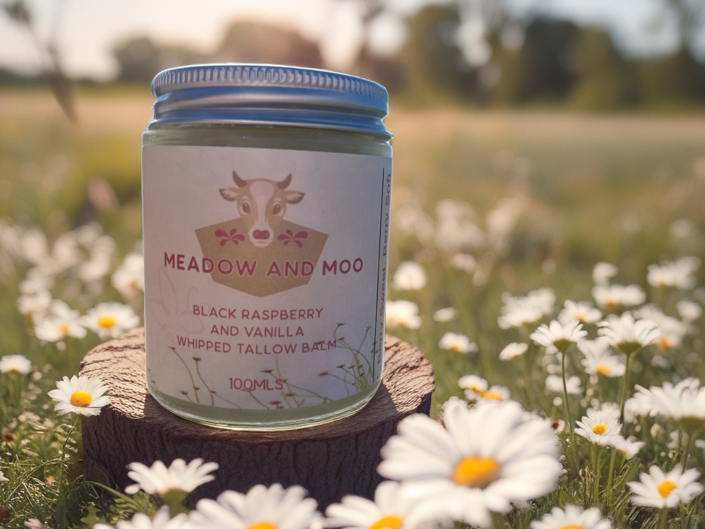 Black raspberry and vanilla tallow balm